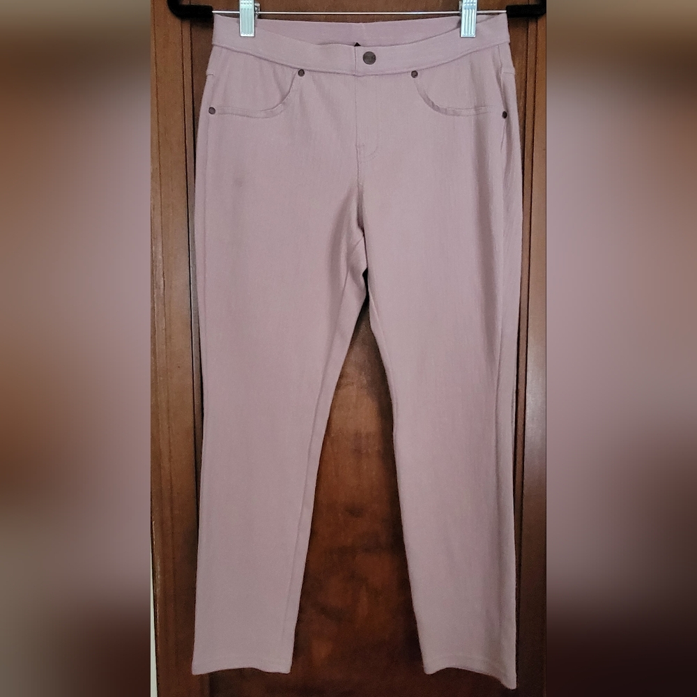 Hue jeans leggings pale pink #7